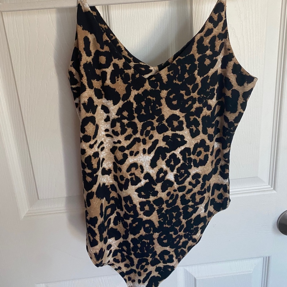 Leopard print bodysuit
